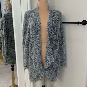 RD Style Grey Fuzzy Cardigan size medium